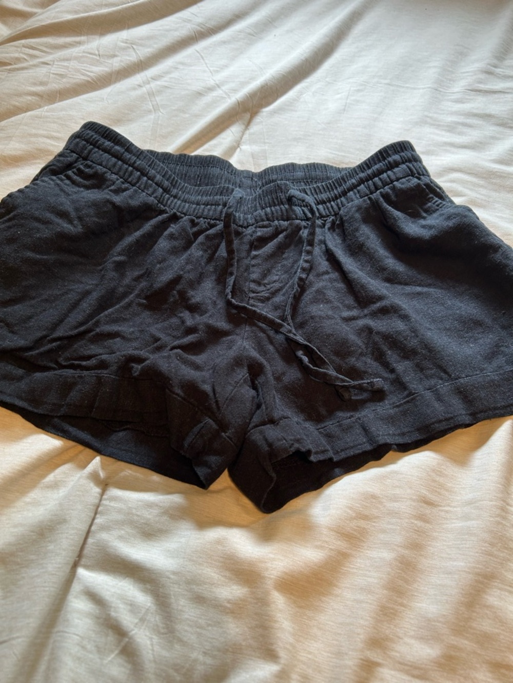 Old Navy Black Linen Shorts